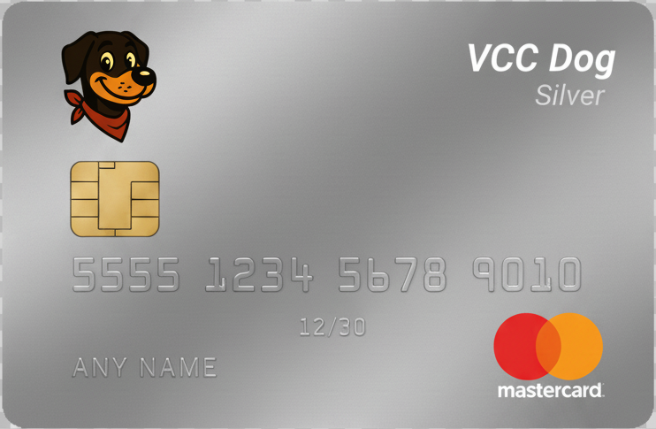 Silver Bitcoin Virtual Card